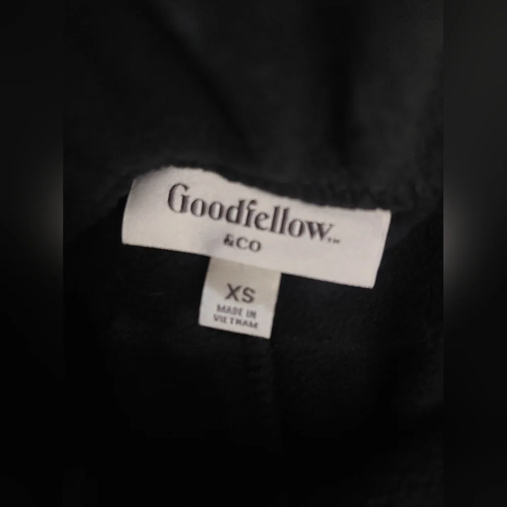 Nwt Goodfellow & Co fleece pants XS black‎